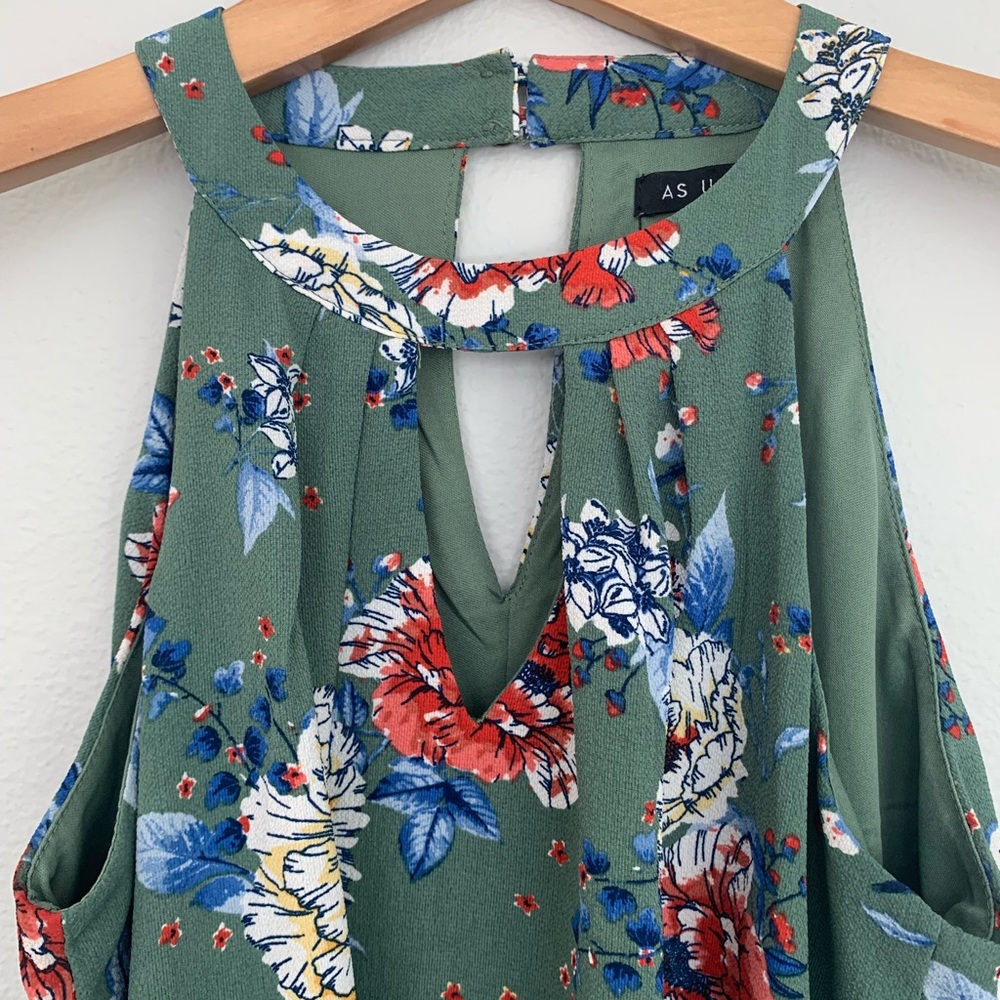 As U Wish lined keyhole neckline floral dress S - Picture 9 of 12